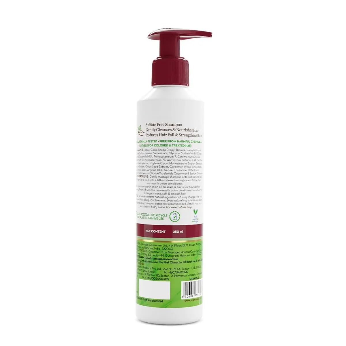 Mamaearth Onion Shampoo: 250 ml