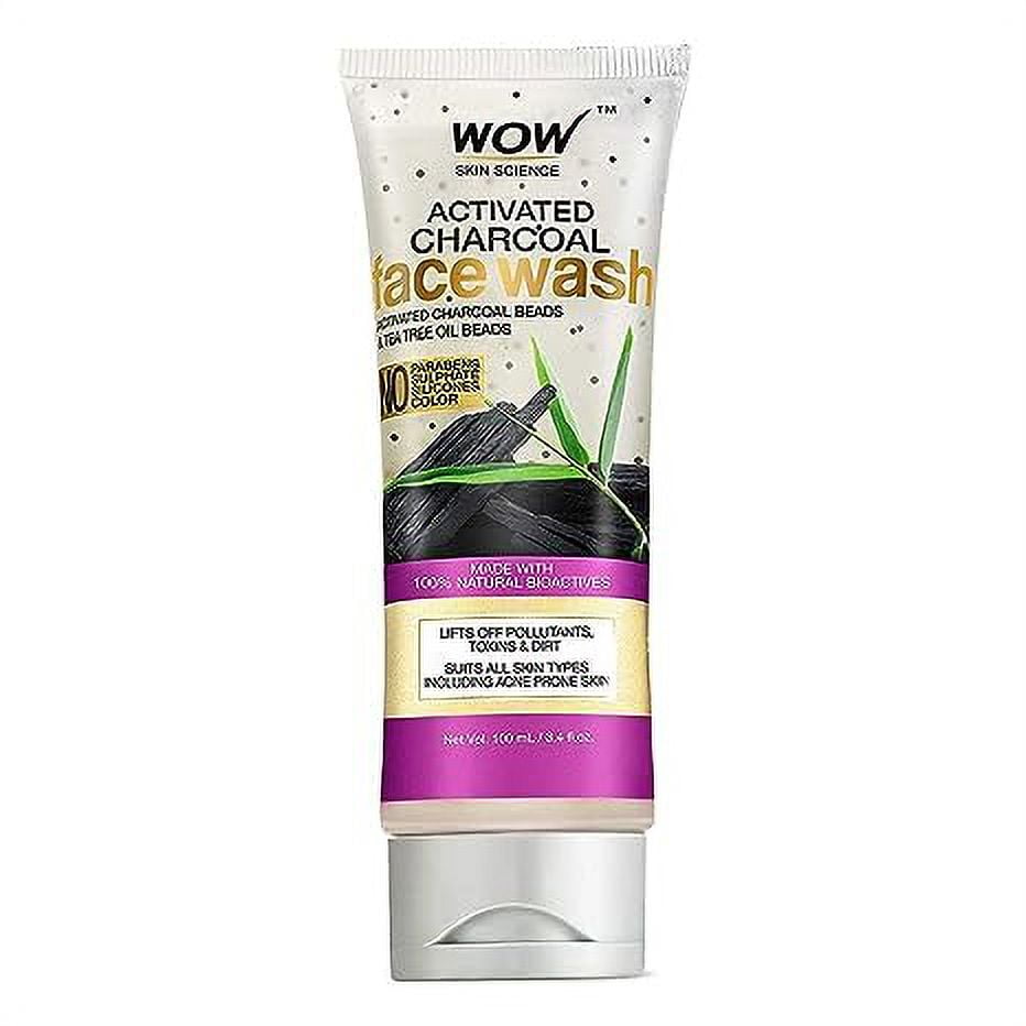 WOW Skin Science Activated Charcoal FaceWash - Deep Cleanser For Normal, Dry, Oily Skin &