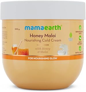 Mamaearth Honey Malai Cold Cream with Honey & Malai For Nourishing Glass lke skin - 200 g