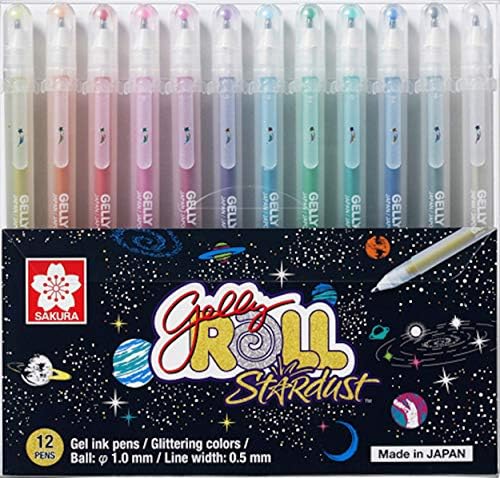 SAKURA Gelly Roll Stardust Gel Ink Pen Set - Bold Sparkling, Glittering & Assorted Colors