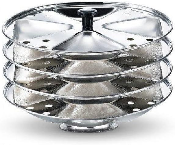 iKonbi Stainless Steel Triangle Shape idli stand/Idli maker 4x4 Plates 16
