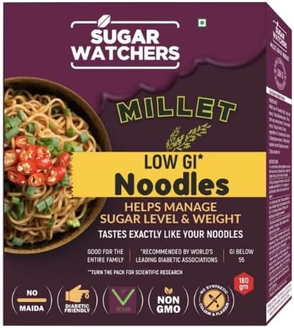 Sugar Watchers Millet Noodles, No White Flour, Non-Fried, (Pack of 1)