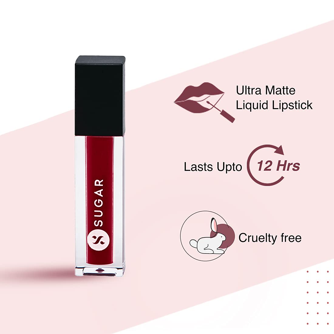 SUGAR Smudge Me Not Liquid Mini Lipstick: 43 Hot Shot