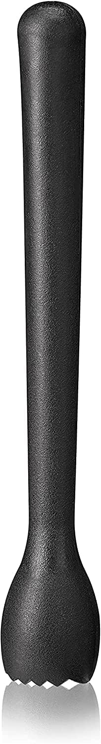 iKonbi Muddler Bar Set Stainless Steel, Black PVC Muddler, 750 ml Shaker, 20/40 ml Peg Measures, Set of 3