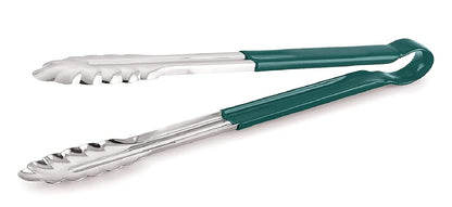 iKonbi Stainless Steel Viny Coating Utility Tong Green 31.5 cm Long