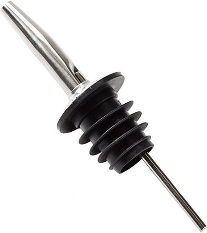 iKonbi Stainless Steel 6 Pcs Professional Bar Set- Cocktail Shaker 750ml, Tall Peg Measure30/60, Fork Bar Spoon, Wine Pourer, PVC Muddler Black, Lid ash Tray