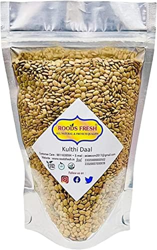 Roods Fresh Kulthi Dal/Horse Gram/Gahat/Macrotyloma Uniflorum (500 Gram)