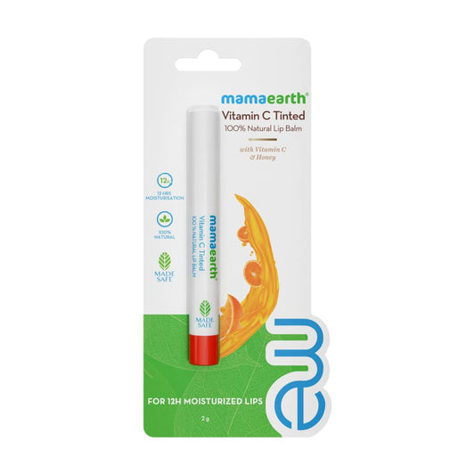 Mamaearth Vitamin C Tinted Lip Balm: Vitamin C & Honey, 2 g