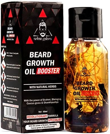 Urbangabru Beard Growth Oil Booster Enriched with Natural Herbs - 60 ml