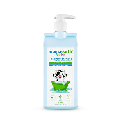 Mamaearth Milky Soft Shampoo: Oats, Milk & Calendula, 400