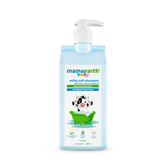 Mamaearth Milky Soft Shampoo: Oats, Milk & Calendula, 400