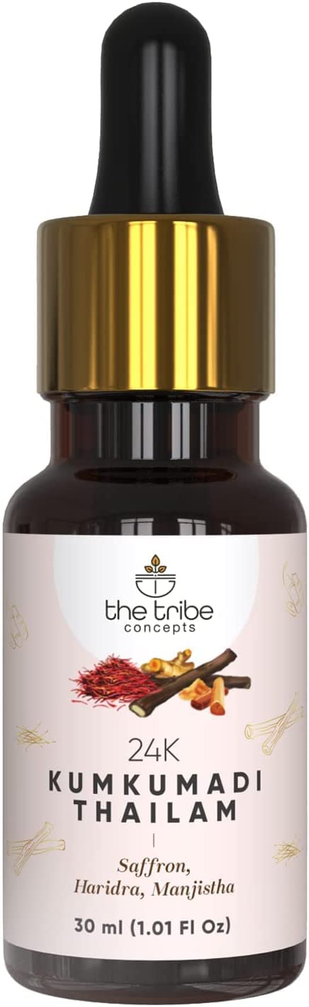 The Tribe Concept 24k Kumkumadi Thailam, Skin Brightening, Toned Glow Enriched with