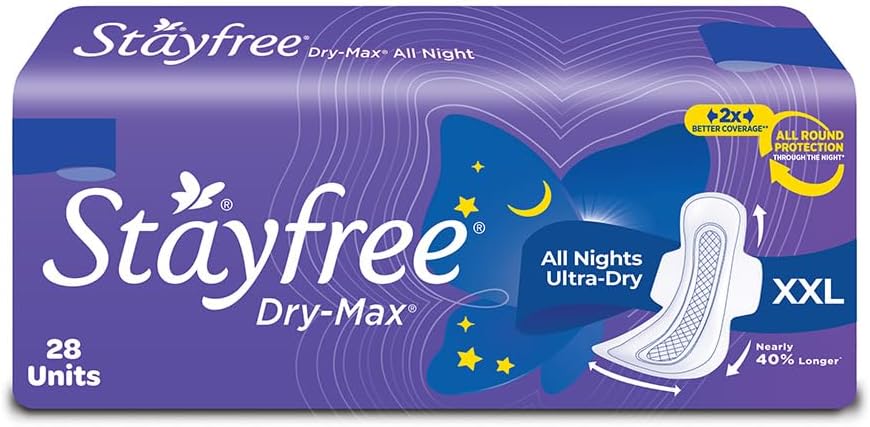 Stayfree Dry Max All Night XL: 28