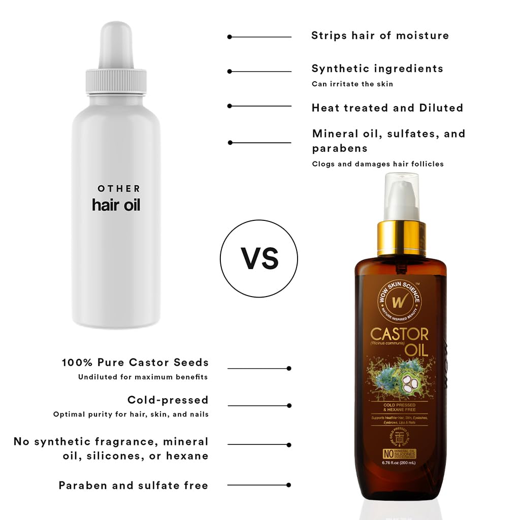 WOW Castor Oil: 200 ml