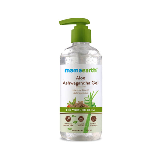 Mamaearth Aloe Ashwagandha Gel: Aloe Vera & Ashwagandha, 300