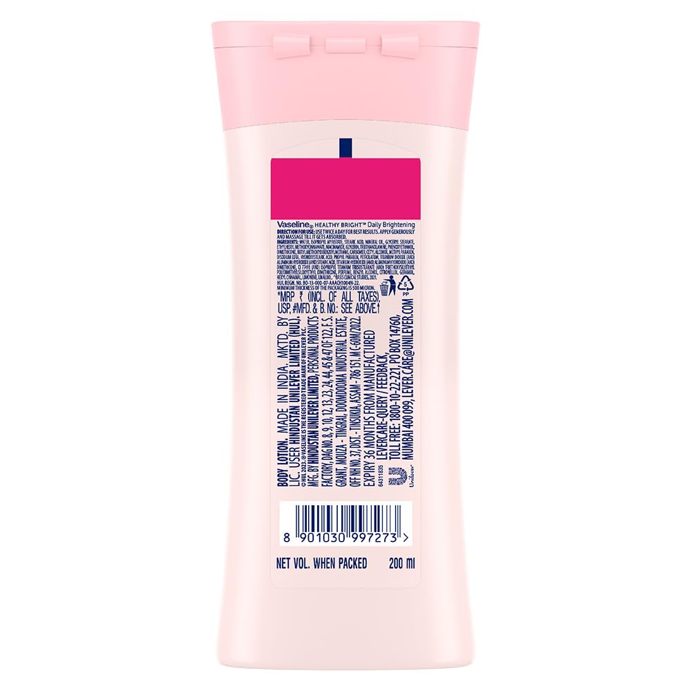 Vaseline Healthy White Lightening Body Lotion: 200 ml