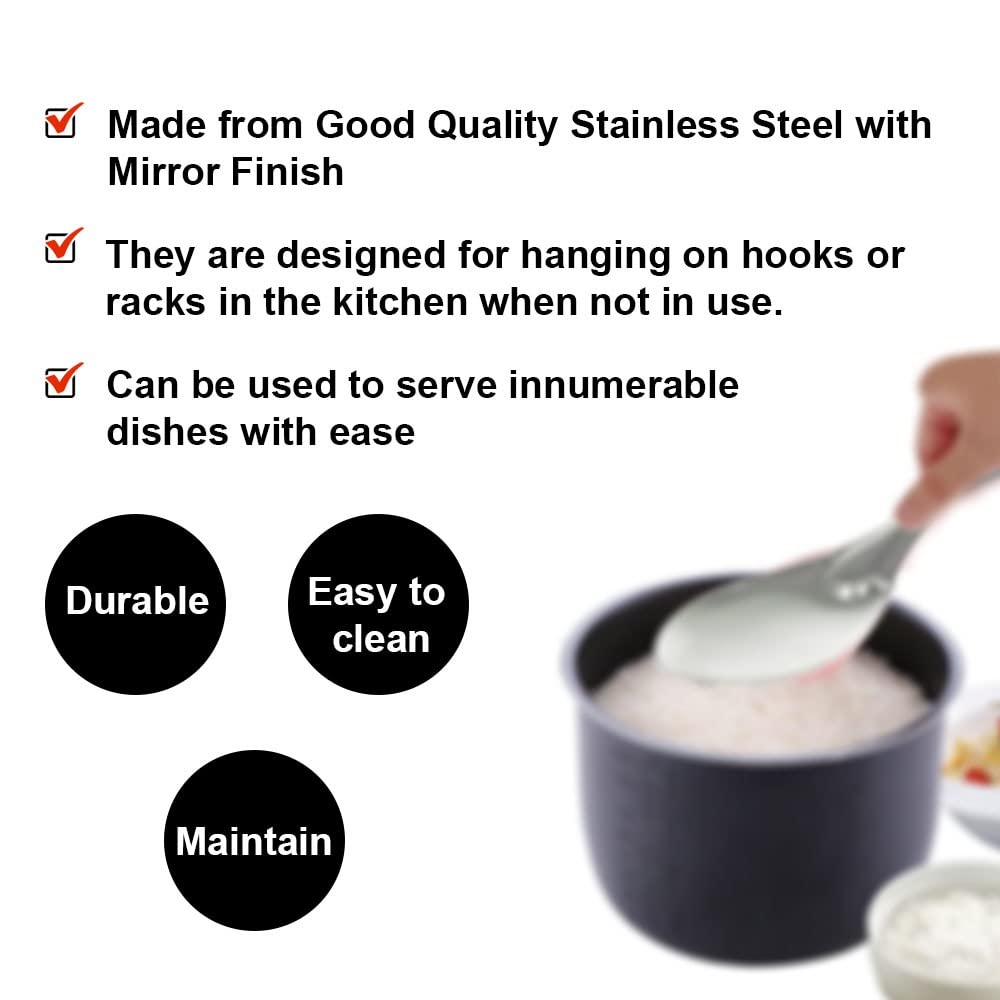 iKonbi Stainless Steel Rice Serving Spoon 26 Cms