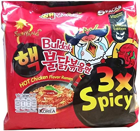 Samyang Hot Chicken Flavor Ramen Buldak 3X Spicy Instant Noodles