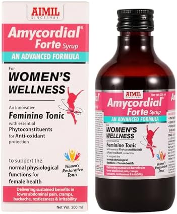 AIMIL Amycordial Forte Syrup - 200ml | Women Wellness | Feminine Tonic | Enriched with Ant