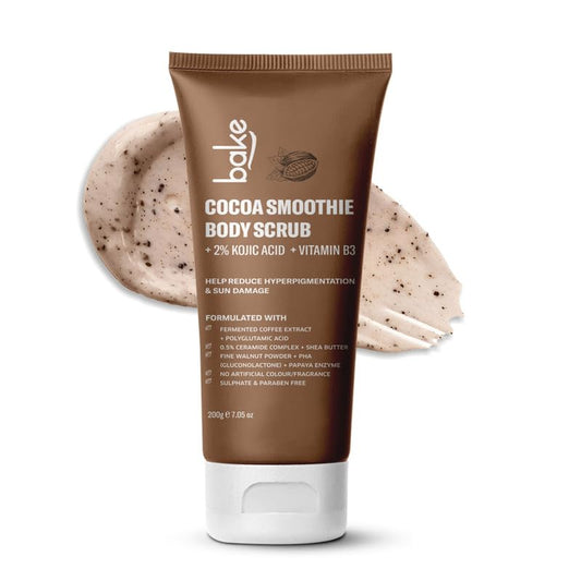 BAKE 2% Kojic Acid Coffee Smoothie Body Scrub For Pigmentation & Strawberry Skin | Tan Rem