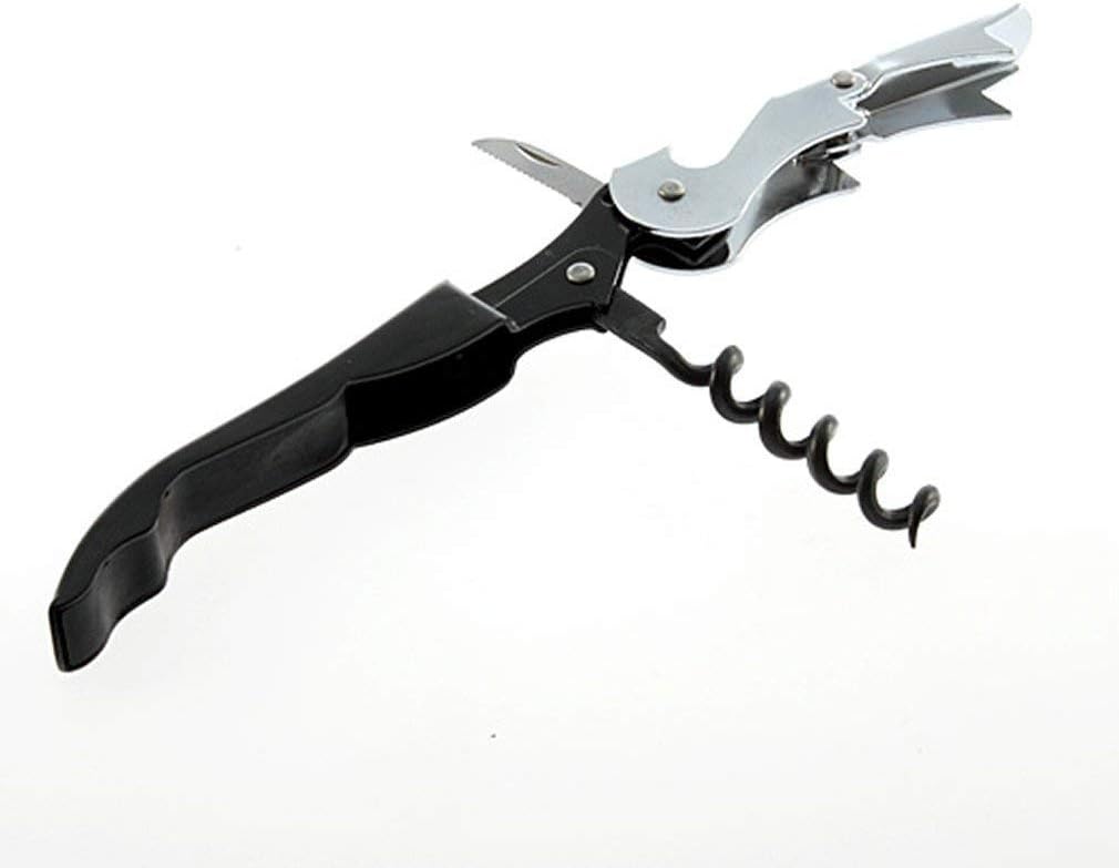 iKonbi Stainless Steel Wine Cork Screw Sommelier Knife Style W/Bottle Opener- Set of 2