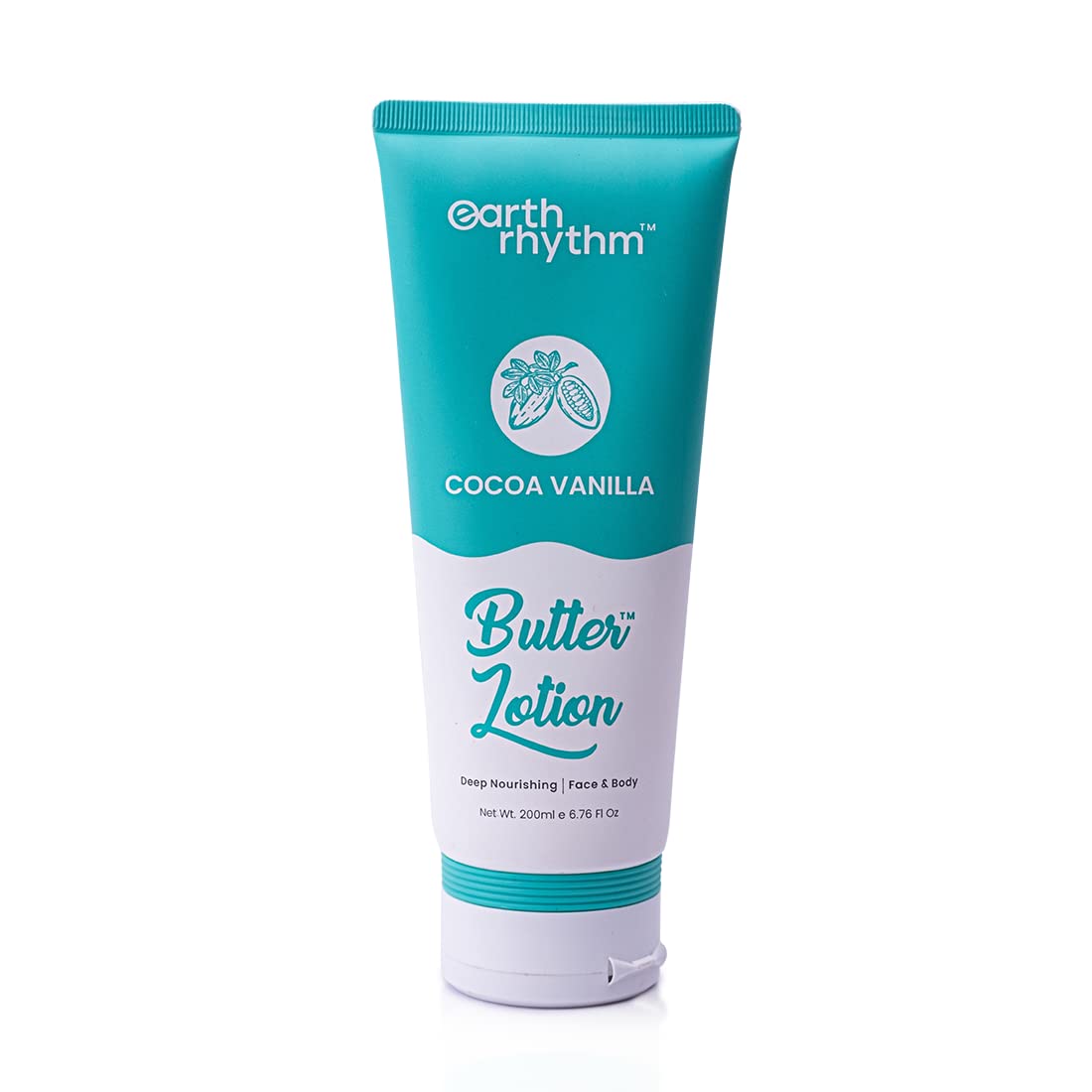 Earth Rhythm Cocoa Vanilla Butter BodyLotion | Deeply Nourishing, Soothing Skin, Intensely