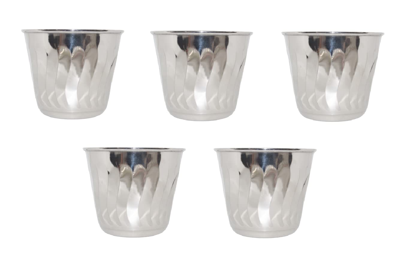 iKonbi Stainless Steel Flower Pot/ Round Plant Planter- Set of