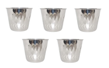 iKonbi Stainless Steel Flower Pot/ Round Plant Planter- Set of