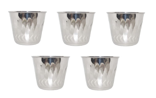 iKonbi Stainless Steel Flower Pot/ Round Plant Planter- Set of