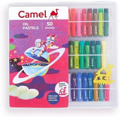 Camel Camlin Kokuyo Oil Pastel Crayons Color Assorted Colours 50 Shades