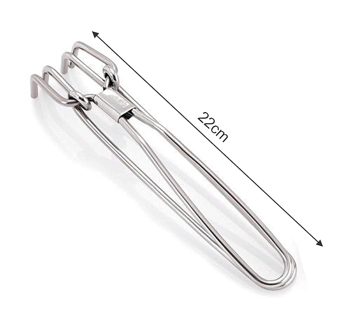iKonbi Galaxy Combo 1pc Wire Lifter and 1pc pakkad of Stainless Steel Wire Tong Pincers - Sandasi - Sansi - Heavy Kitchen Tool
