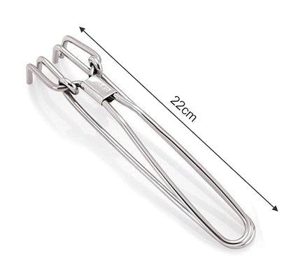 iKonbi Galaxy Combo 1pc Wire Lifter and 1pc pakkad of Stainless Steel Wire Tong Pincers - Sandasi - Sansi - Heavy Kitchen Tool
