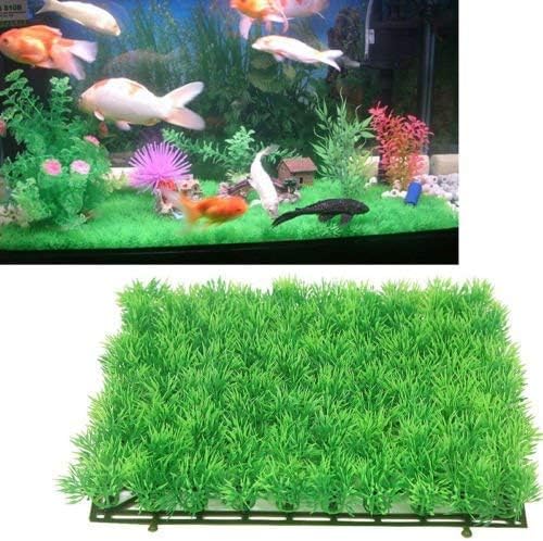 Yuktha Artificial Grass for Aquarium -2Pcs (Green) Eternals
