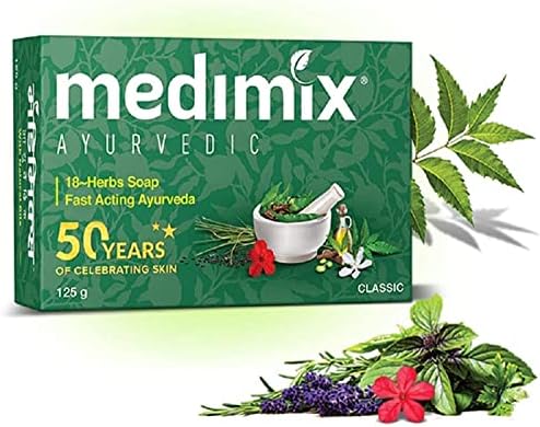 Medimix Herbal Handmade Ayurvedic 18 Herb Soap, 125 (Pack of 5)
