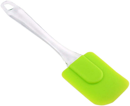 iKonbi Silicone Spatula and Pastry Brush Set for Baking Big Size, 9 Inches Long, Multicolour
