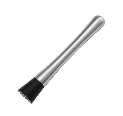 iKonbi Stainless Steel Muddler with Teardrop Bar Spoon- Set of