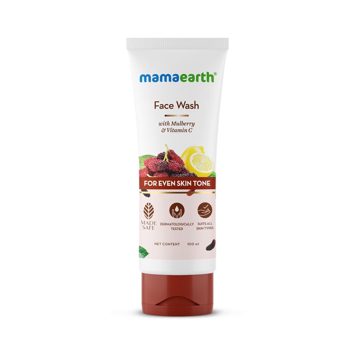 Mamaearth Bye Bye Blemishes Face Wash: Mulberry & Vitamin C, 100 ml