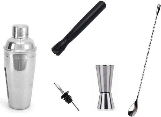 iKonbi Professional Bar Set – Stainless Steel, 5