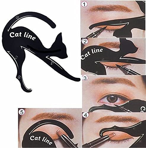 iKonbi 2Pcs/Set New Catshape Line Eye Makeup cat shape Stencils Templates Makeup Tools Kits For Eye