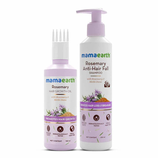 Mamaearth Rosemary Hair Combo: Shampoo & Oil, 400