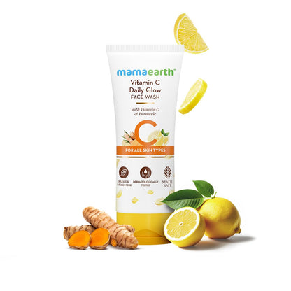 Mamaearth Vitamin C Face Wash: Turmeric, 100 ml