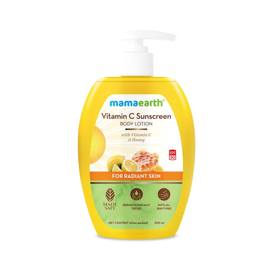 Mamaearth Vitamin C Sunscreen Body Lotion: SPF 30, 300