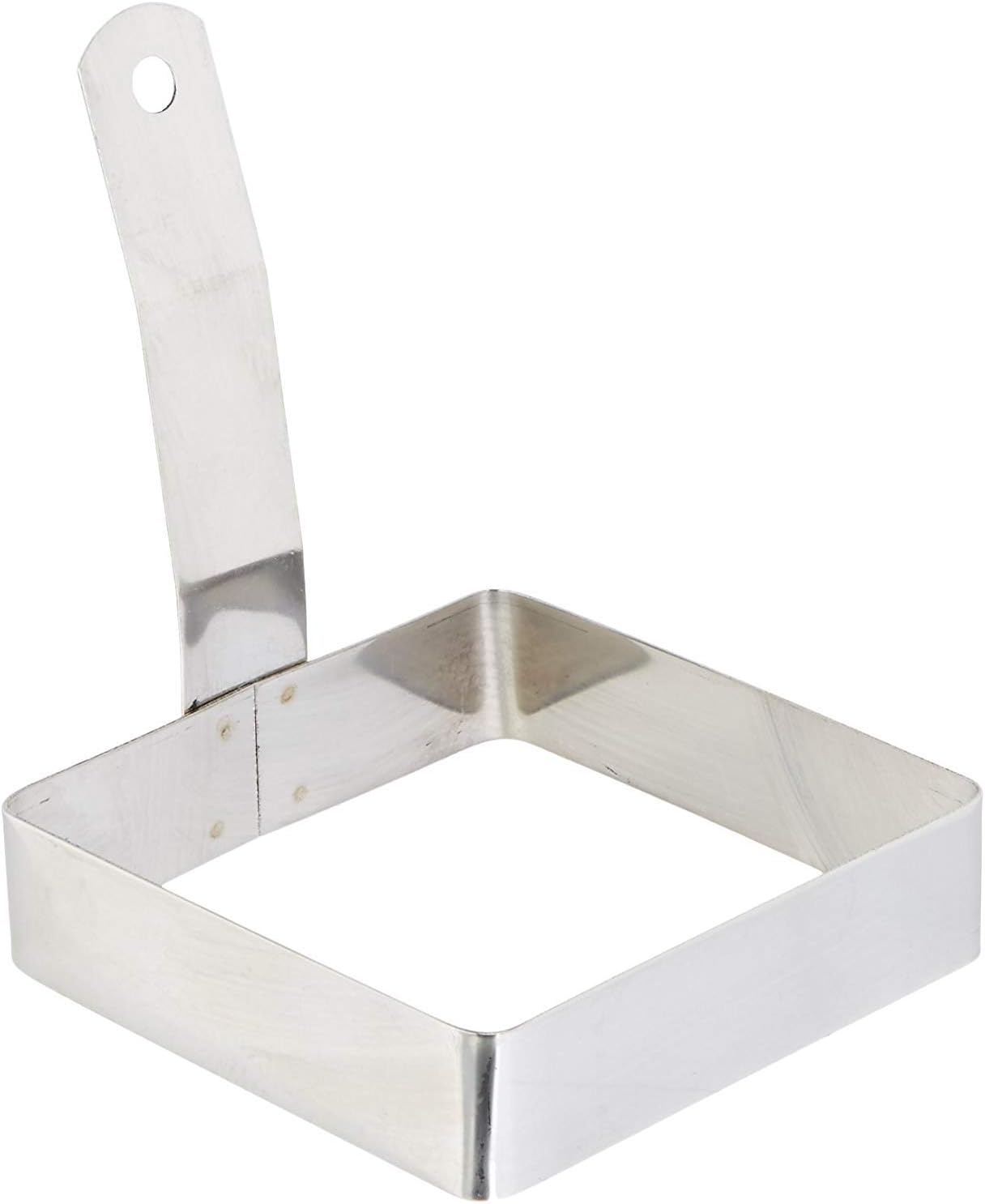 iKonbi Stainless Steel Square Egg Ring with Handle- Set of 2