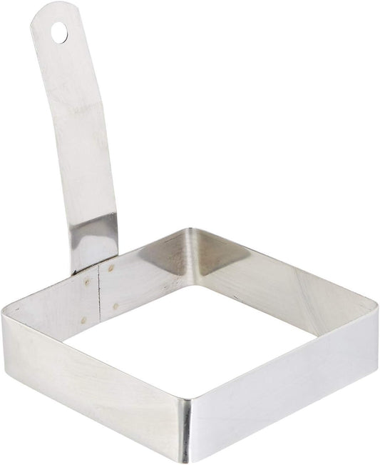 iKonbi Stainless Steel Square Egg Ring with Handle- Set of 2