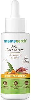 Mamaearth Ubtan FaceSerum for smooth skin with Turmeric & Saffron for healthy Skin 30 ml