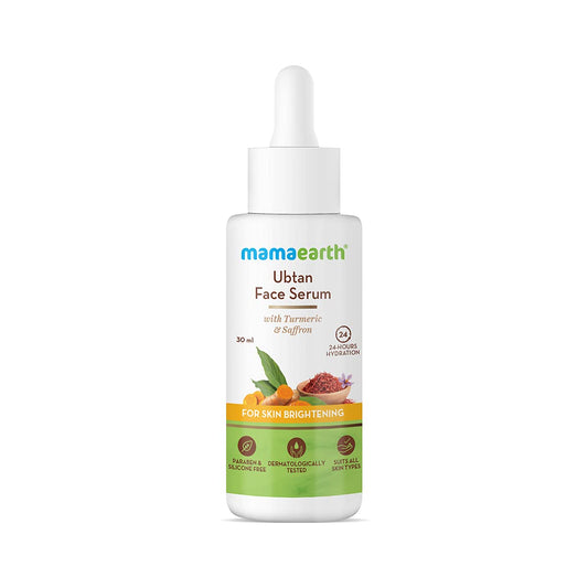 Mamaearth Ubtan Face Serum: Turmeric & Saffron, 30