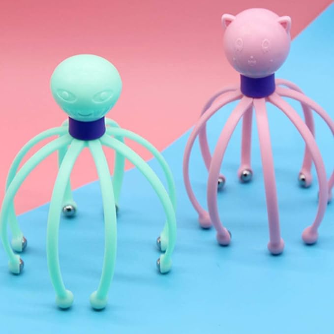 iKonbi Hair Scalp Massager Scalp Scrather 1Pc Claw Body Massager Octopus Head Scalp Neck