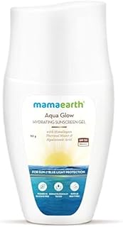Mamaearth Aqua Glow Hydrating Sunscreen Gel: Himalayan Thermal Water & Hyaluronic Acid,