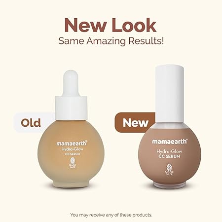 Mamaearth Hydra-Glow CC Face Serum: Vitamin C & Hyaluronic Acid, 02 Peach, 30 ml