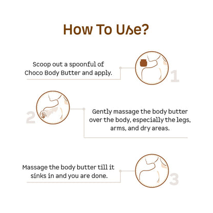 mCaffeine Choco Body Butter: Intense Moisturization, 250 g